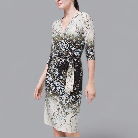 White House Black Market Dresses & Skirts - Whbm Printed Wrap ~ Dress